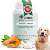 amusi Compresse Articolazioni Cane – Compresse Antinfiammatorie con Condroitina e Glucosamina, Lubrificano Le Cartilagini, Supportano Mobilità e Articolazioni, Contro Displasia e Artrite (90 CPR)