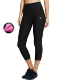 baleaf Pantaloni Ciclismo Donna Imbottitura 3D Pantaloncini Bicicletta UPF 50+ Quick-Dry Traspirante con Tasche Nero M