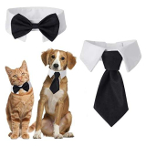 cobee Collare per cani e gatti smoking regolabile per animali domestici Cane gatto Papillon per matrimonio Papillon formale cucciolo papillon smoking collare per costume animale