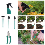 eROOSY 11PCS Kit di Attrezzi da Giardinaggio Con i guanti da giardinaggio, Set di Attrezzi da Giardino con Custodia per Il Trasporto, Regalo da Giardino per Donna, Genitori, Giardinier