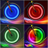 flintronic Luci dei Raggi della Bicicletta, 4 Pezzi Luci per Ruote LED per Bici, Luci a LED per Bici, Luce per Raggi per Bici Impermeabile, 3 modalità Lampada Flash