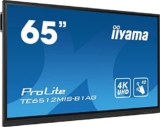 iiyama Prolite TE6512MIS-B1AG – Display IPS LED grande formato da 163,9 cm, 65″, 4K UHD 40 punti touch PureTouch IR VGA HDMI USB-C USB3.0/2.0 RS-232c RJ45 HDMI-Out 7H slot OPS WiFi Android OS
