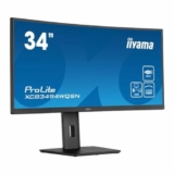 iiyama Schermata PC curva, XCB3494WQSN -B5-34 UWQHD – VA DAL – 0.4 MS – 120Hz – HDMI/Displayport/USB/KVM/Docking USB