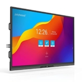 polyboard – Lavagna interattiva 75 pollici 3840×2160 UHD 2.4GWiFi – Smart Board elettronica multimediale da muro digitale – Monitor interattivo touch-screen da parete – Schermo per la classe e aziende