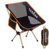 reakoo Sedie Campeggio Pieghevoli, Leggera Sedia da Campeggio, Sedia Pieghevole Portatile con Custodia Laterale, per Esterni, Picnic, Spiaggia, Giardino, Pesca, Festival