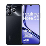 realme Note 50 Smartphone 4+128GB, Display da 90 Hz, Fino a 8GB di RAM dinamica + 128GB di ROM, Fotocamera AI da 13MP, Corpo sottile 7,99mm, Batteria di lunga durata da 5.000mAh, black(no adapter)