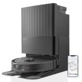 roborock Qrevo S Robot Aspirapolvere 7000Pa con Stazione Autopulente, Svuota Automaticamente la Polvere/Pulisce il Panno Rotante Sollevabile/Ricarica l’acqua (Roborock Qrevo S Nero)