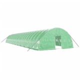 vidaXL Serra con Telaio in Acciaio Verde 144 m² 24x6x2,85 m