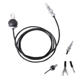 xiaghua369 Fitness Cavo Acciaio, 1-6m, per LAT Machine Pulley Attrezzatura Macchina Multifunzione Palestra, Cavo per Puleggia Fitness Adatta per Casa O Palestra (Length : 3m)